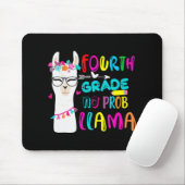 Llama-leraar in de vierde klas muismat (Met muis)