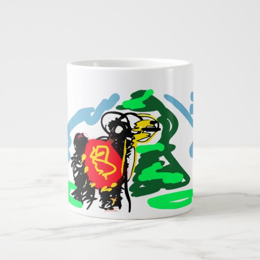 Llama leuk  grote koffiekop (Voorkant)