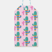 Llama leuk roze verjaardag meisje gunst cadeaulabel (Achterkant)