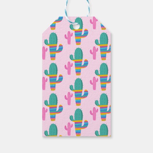 Llama leuk roze verjaardag meisje gunst cadeaulabel (Achterkant)