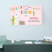 Llama leuk verjaardagsbanner Fiesta Mexicaanse Alp Spandoek (Beurs)