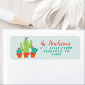 Llama Leuk Verjaardagsfeestje Cactus Retouradres Etiket (Insitu)