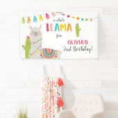 Llama leuke verjaardagsbanner Fiesta Mexican Alpac Spandoek (Insitu)