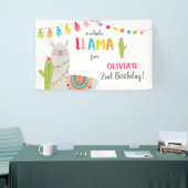Llama leuke verjaardagsbanner Fiesta Mexican Alpac Spandoek (Beurs)
