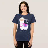Llama leuke woordspeling Valentijn Tri-Blend Shirt (Voorkant volledig)
