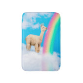 Llama Licking Rainbow Badmat (Voorkant Verticaal)