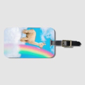 Llama Licking Rainbow Bagagelabel (Voorkant (horizontaal))