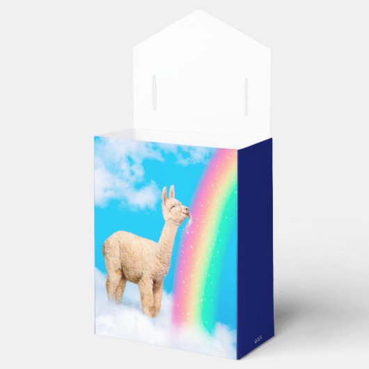 Llama Licking Rainbow Bedankdoosjes (Geopend)