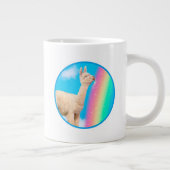 Llama Licking Rainbow Grote Koffiekop (Rechts)