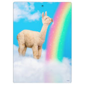 Llama Licking Rainbow Klembord (Achterkant)