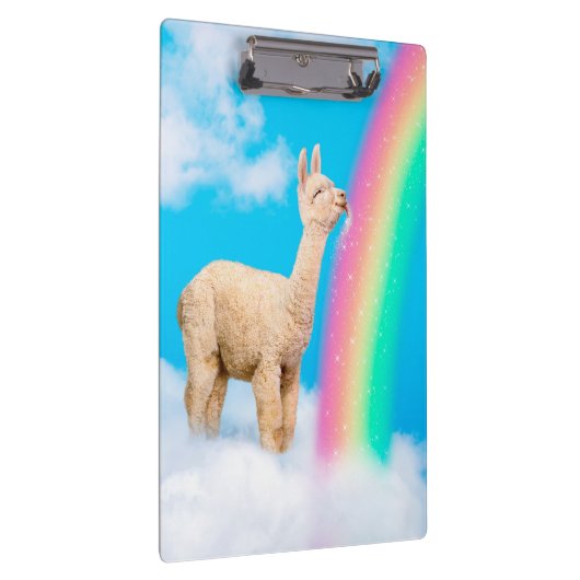 Llama Licking Rainbow Klembord (Rechts)