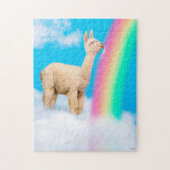 Llama Licking Rainbow Legpuzzel (Verticaal)