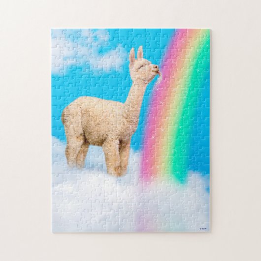 Llama Licking Rainbow Legpuzzel (Verticaal)