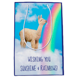 Llama Licking Rainbow Medium Cadeauzakje