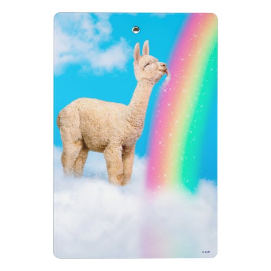 Llama Licking Rainbow Mini Klembord (Achterkant)