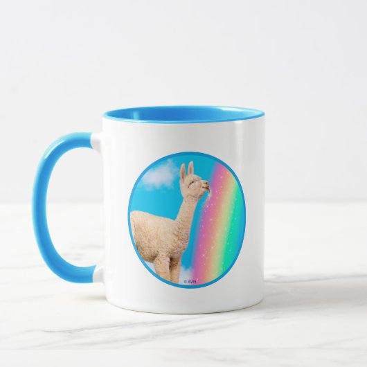 Llama Licking Rainbow Mok (Links)