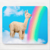 Llama Licking Rainbow Muismat (Voorkant)