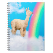 Llama Licking Rainbow Notitieboek (Voorkant)