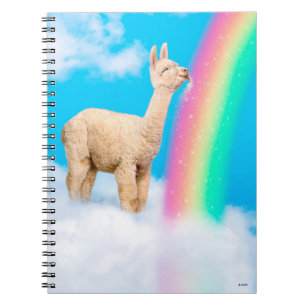 Llama Licking Rainbow Notitieboek