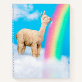 Llama Licking Rainbow Notitieboek (Voorkant)