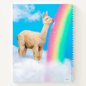 Llama Licking Rainbow Notitieboek (Achterkant)