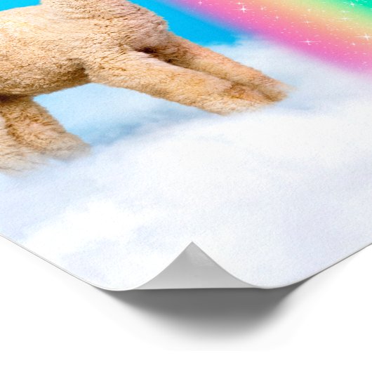 Llama Licking Rainbow Poster (Hoek)