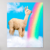 Llama Licking Rainbow Poster (Voorkant)