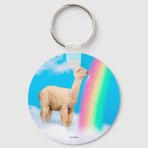 Llama Licking Rainbow Sleutelhanger