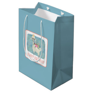 Llama Liefde Aquarel Cute Leuke Verjaardagsfeestje Medium Cadeauzakje