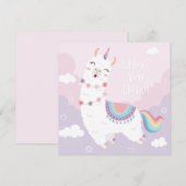 Llama Liefde Feestdagenkaart (Voorkant / Achterkant)