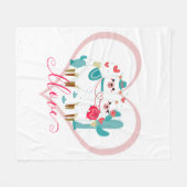 Llama Liefde  Fleece Deken (Voorkant (Horizontaal))