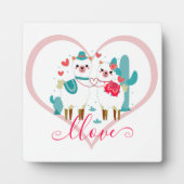 Llama Liefde  Fotoplaat (Voorkant)