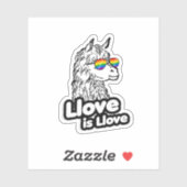 Llama: Liefde is Liefde Sticker (Vel)
