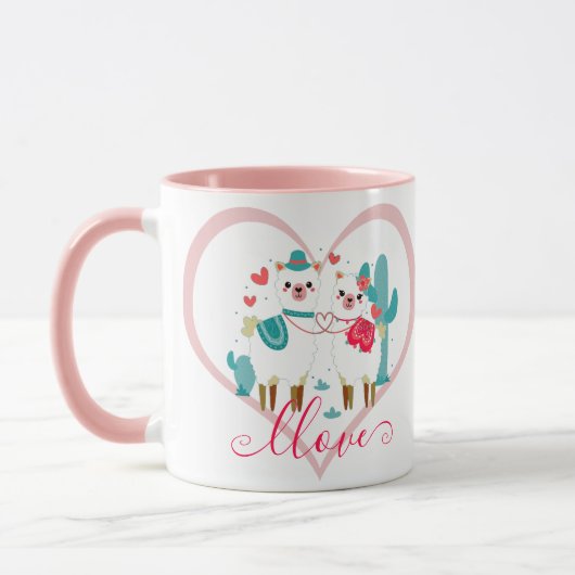 Llama Liefde  Mok (Links)