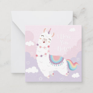 Llama Liefde Notitiekaartje