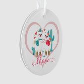 Llama Liefde  Ornament (voorkant)
