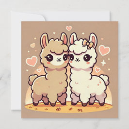 Llama Liefdekaart Feestdagenkaart