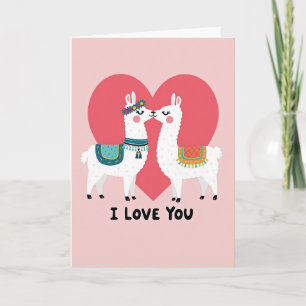 Llama Liefdes Koppelkaart Kaart