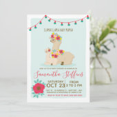 Llama Llama Baby Llama Baby shower Kaart (Staand voorkant)