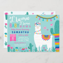 Llama Llama Baby Mama Baby shower Kaart