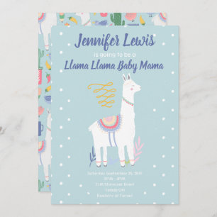 Llama Llama Baby Mama Baby shower Kaart