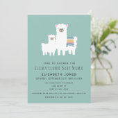 Llama Llama Baby Mama Baby shower Kaart (Staand voorkant)