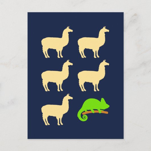 Llama Llama Llama Llama Briefkaart (Voorkant)
