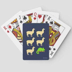 Llama Llama Llama Llama Llama Chameleon Pokerkaarten