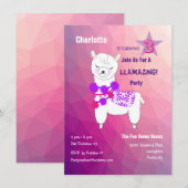 Llama Llamazing Girls Leuke verjaardagsfeestje Kaart (Voorkant / Achterkant)