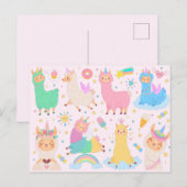 Llama Llove Briefkaart (Voorkant / Achterkant)