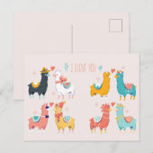 Llama Llove Briefkaart (Voorkant / Achterkant)