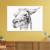 Llama Love Canvas Afdruk (Insitu (Woonkamer))