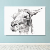 Llama Love Canvas Afdruk (Insitu (Houten vloer))