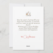 Llama Love Christmas Holiday Kaart (Achterkant)